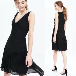 Banana Republic Pleated Cocktail Mini Dress NWT